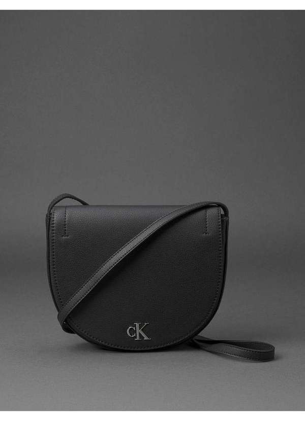Calvin Klein Jeans - Bolsa Feminina Transversal Logo Central Calvin Klein Jeans - Pret Preto