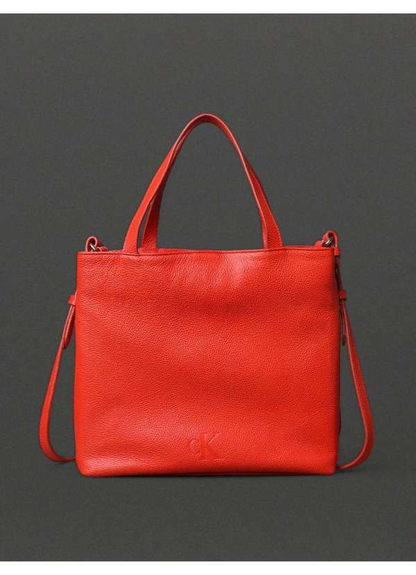 Calvin Klein Jeans - Bolsa Média Feminina Tote Bag Calvin Klein Jeans - Vermelho Vermelho