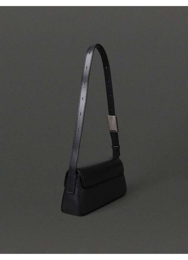 Calvin Klein Jeans - Bolsa Pequena Feminina Belted Calvin Klein - Preto Preto 2