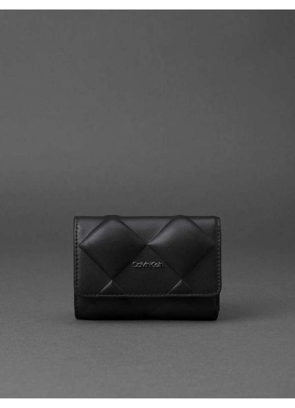 Calvin Klein Jeans - Carteira Feminina Diamond Quilt Calvin Klein - Preto Preto
