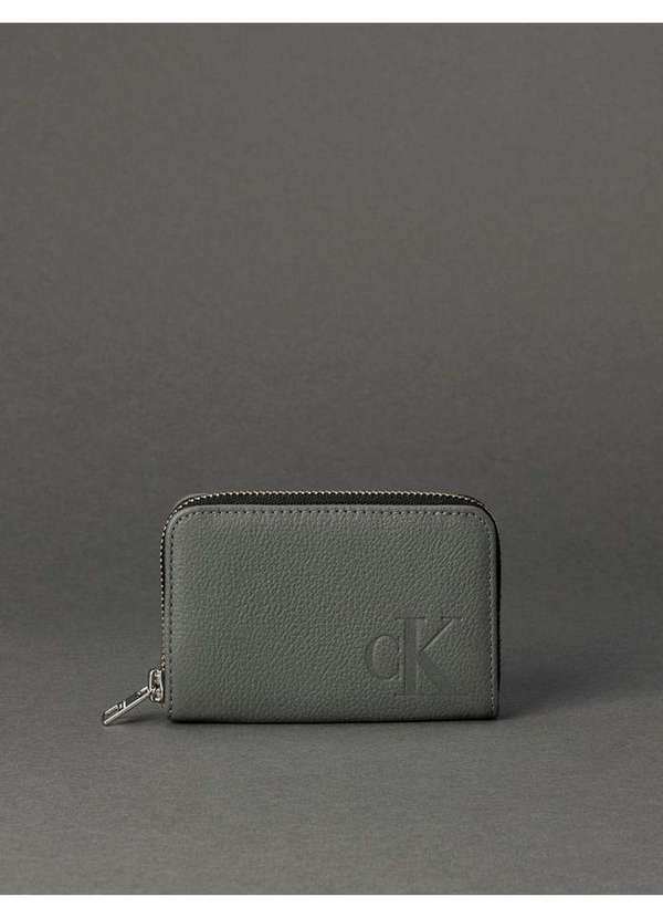 Calvin Klein Jeans - Carteira Feminina Pequena Queima Calvin Klein Jeans - Chumbo Cinza