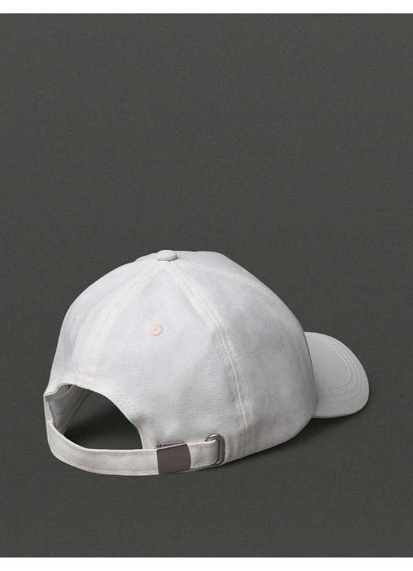 Calvin Klein Jeans - Boné Feminino 5 Gomos Embossed Calvin Klein Jeans - Off White Branco