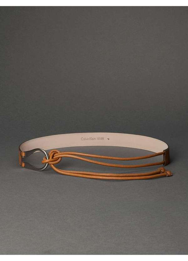 Calvin Klein Jeans - Cinto Feminino Alça Roliça Calvin Klein - Havana Marrom 3