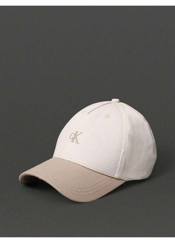 Calvin Klein Jeans - Boné Masculino 5 Gomos Bicolor Calvin Klein Jeans - Caqui Claro Bege 1