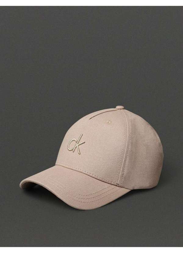 Calvin Klein Jeans - Boné Masculino 5 Gomos Calvin Klein - Caqui Medio Bege