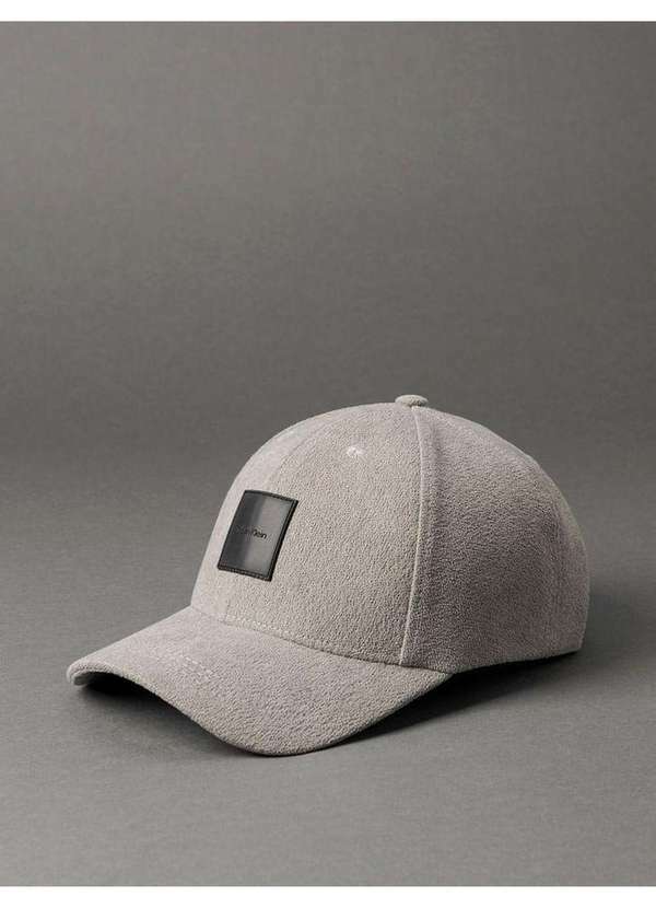 Calvin Klein Jeans - Boné Masculino 6 Gomos Etiqueta Borracha Calvin Klein - Cinza Cla Cinza