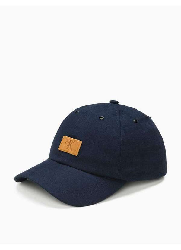 Calvin Klein Jeans - Boné Masculino 6 Gomos Etiqueta Calvin Klein Jeans - Marinho Azul