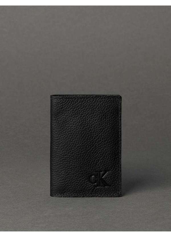 Calvin Klein Jeans - Carteira Masculina Pequena Floater Calvin Klein Jeans - Preto Preto