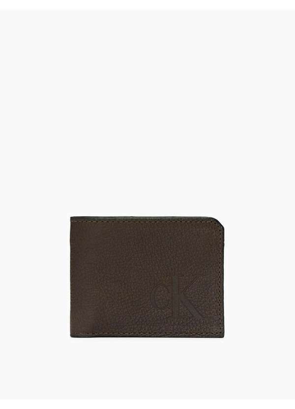 Calvin Klein Jeans - Carteira Masculina Queima Calvin Klein Jeans - Cafe Marrom