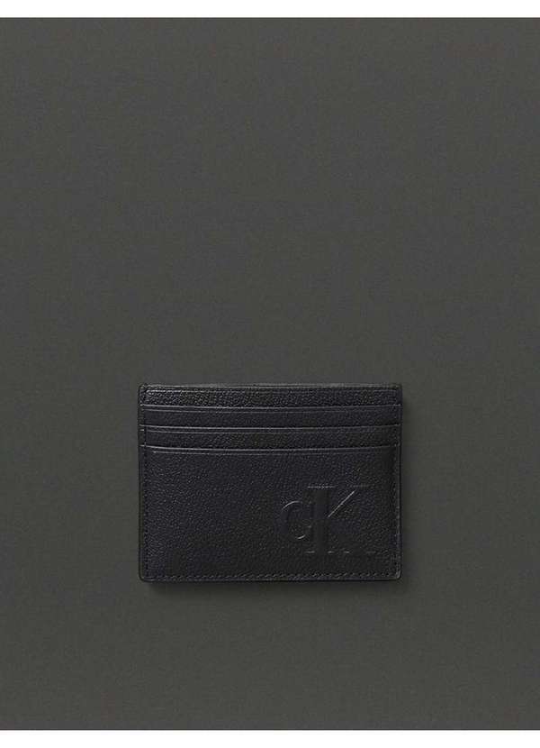 Calvin Klein Jeans - Porta Cartão Masculino Couro Calvin Klein Jeans - Preto Preto