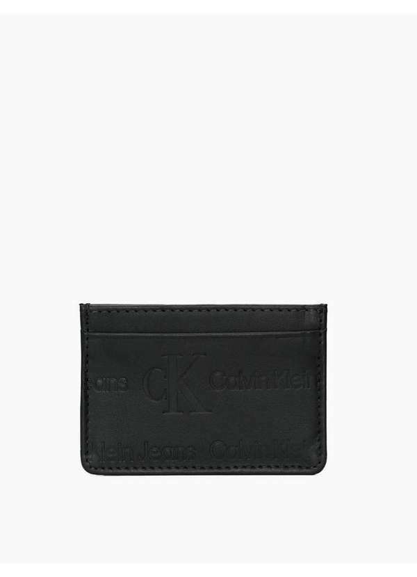 Calvin Klein Jeans - Porta Cartão Masculino Queima Corrida Calvin Klein Jeans - Preto Preto