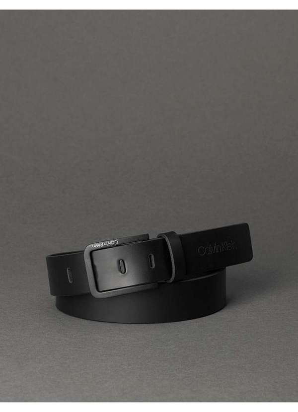 Calvin Klein Jeans - Cinto Masculino Fivela Passante Calvin Klein - Preto Preto