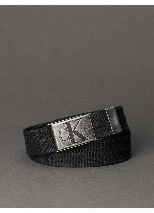 Calvin Klein Jeans - Cinto Masculino Militar Cadarço Calvin Klein Jeans - Preto Preto