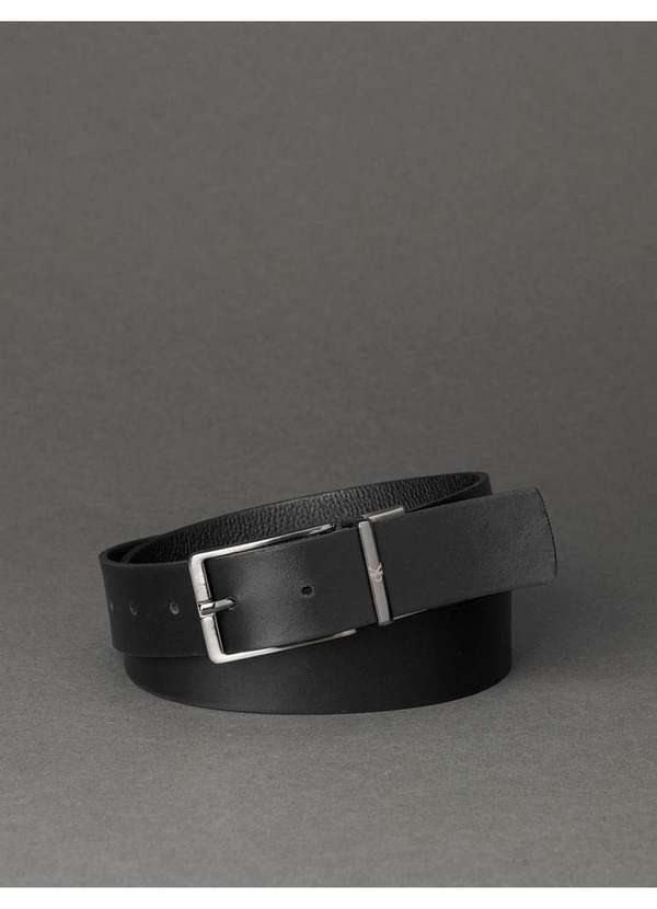 Calvin Klein Jeans - Kit 2 Cintos Masculinos 2 Fivelas Calvin Klein Jeans - Preto Preto