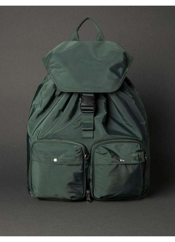 Calvin Klein Jeans - Mochila Masculina Utilitária 2 em 1 Calvin Klein Jeans - Militar Verde 2