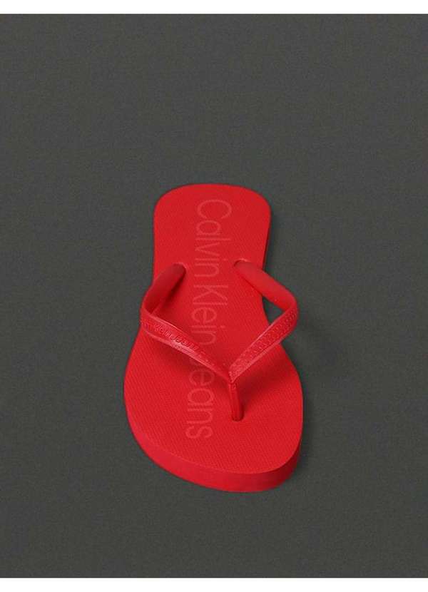 Calvin Klein Jeans - Chinelo Feminino Basic Calvin Klein Jeans - Vermelho Vermelho 2