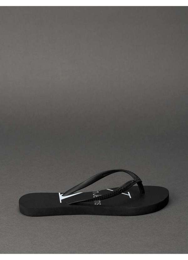 Calvin Klein Jeans - Chinelo Feminino Re Issue Calvin Klein Jeans - Preto Preto