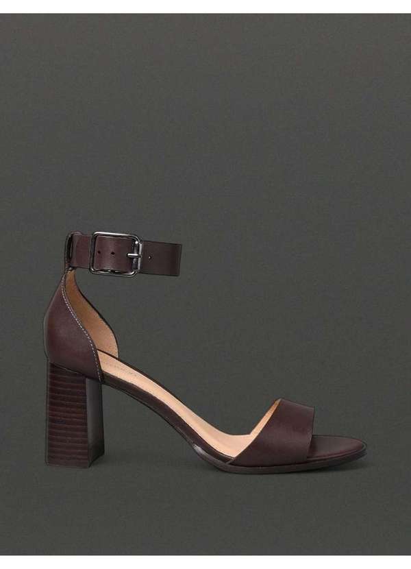 Calvin Klein Jeans - Sandália Feminina Salto Bloco Calvin Klein - Cafe Marrom 2