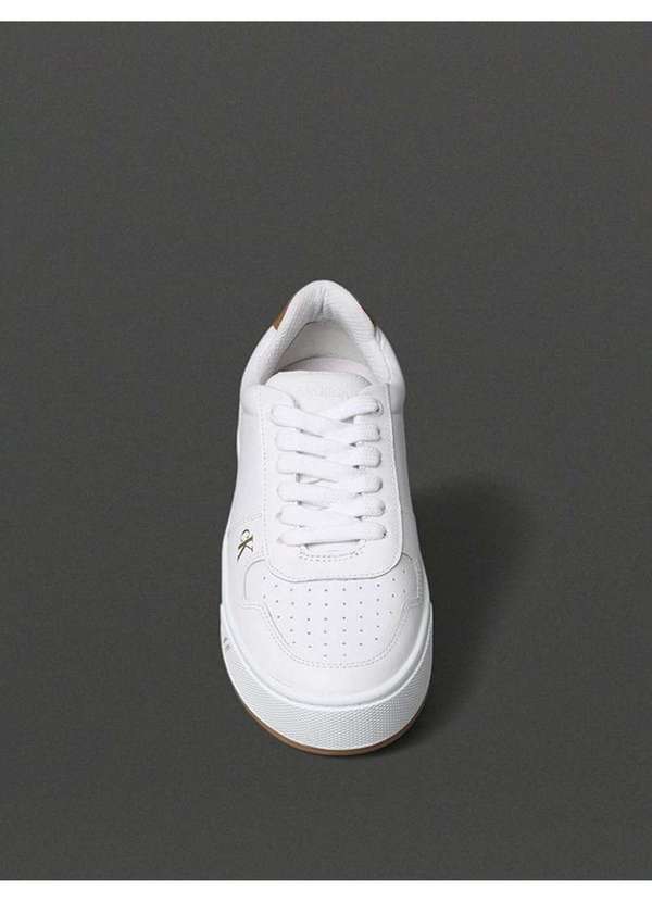 Calvin Klein Jeans - Tênis Feminino Palito Small Calvin Klein Jeans - Branco Branco 4