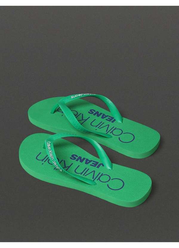 Calvin Klein Jeans - Chinelo Masculino Calvin Klein Jeans - Verde Médio Verde