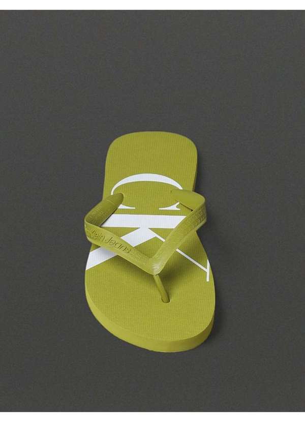 Calvin Klein Jeans - Chinelo Masculino Logo Corrido Calvin Klein Jeans - Verde 3