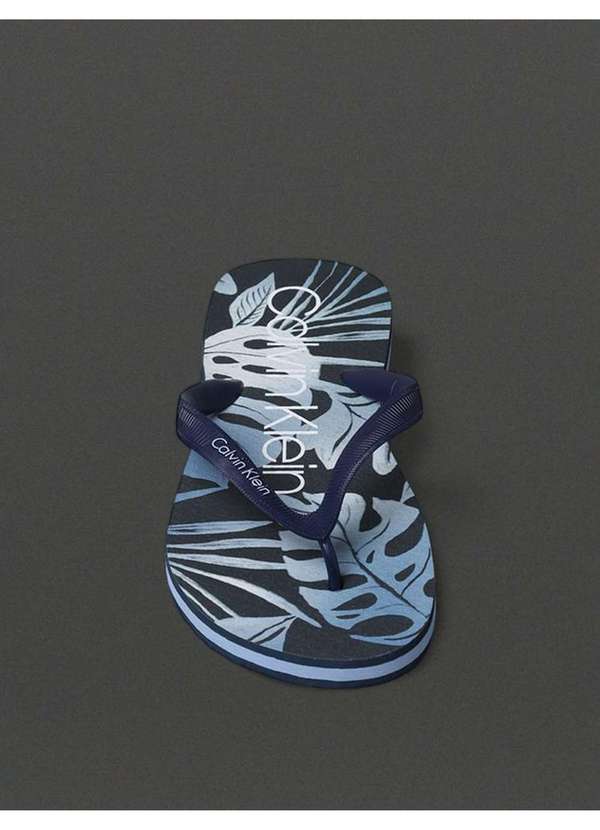 Calvin Klein Jeans - Chinelo Masculino Monstera Calvin Klein Swimwear - Marinho Azul 4