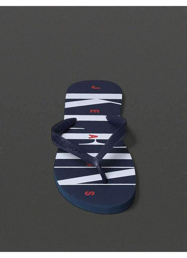 Calvin Klein Jeans - Chinelo Masculino Serif Font Calvin Klein Jeans - Marinho Azul 4