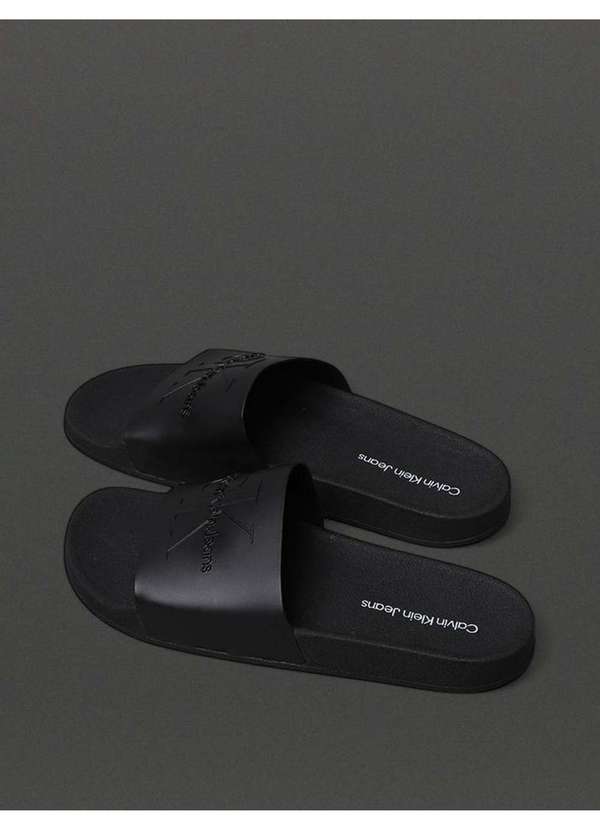 Calvin Klein Jeans - Chinelo Masculino Slide Calvin Klein Jeans - Preto Preto 3