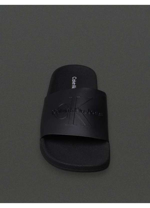 Calvin Klein Jeans - Chinelo Masculino Slide Calvin Klein Jeans - Preto Preto 4