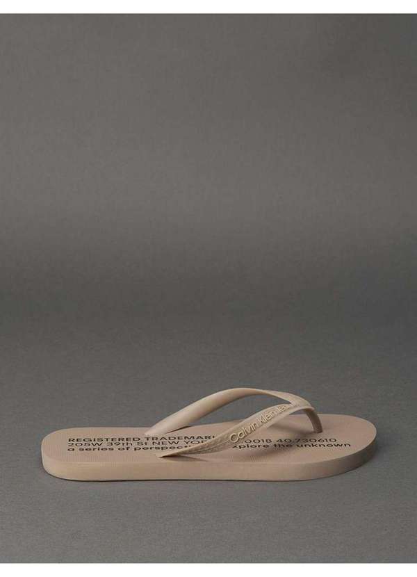 Calvin Klein Jeans - Chinelo Masculino Trademark Calvin Klein Jeans - Caqui Claro Bege 3