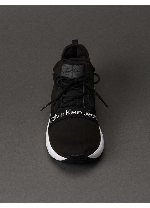 Calvin Klein Jeans - Tênis Calvin Klein Jeans Baixo New Runner Neoprene - Preto Preto 4