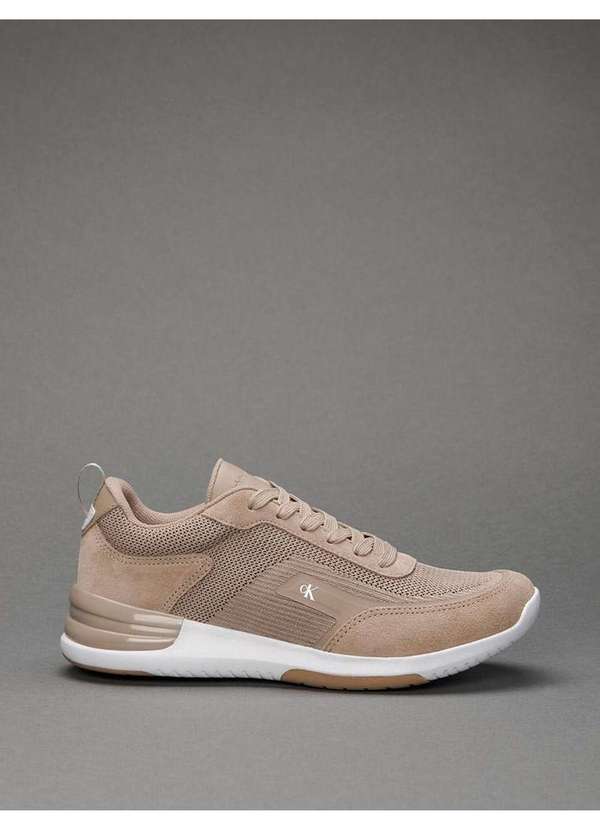 Calvin Klein Jeans - Tênis Masculino Air Knitt Layers Calvin Klein Jeans - Caqui Claro Bege