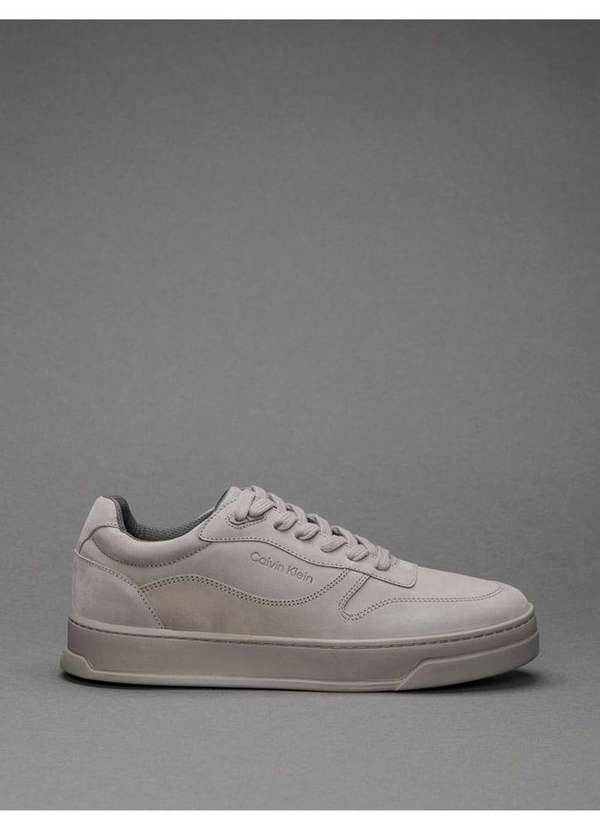Calvin Klein Jeans - Tênis Masculino Layers Nobuck Calvin Klein - Cinza Médio Cinza