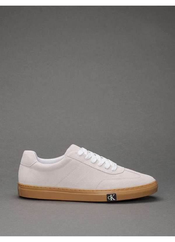 Calvin Klein Jeans - Tênis Masculino Project Camurça Calvin Klein Jeans - Off White Branco