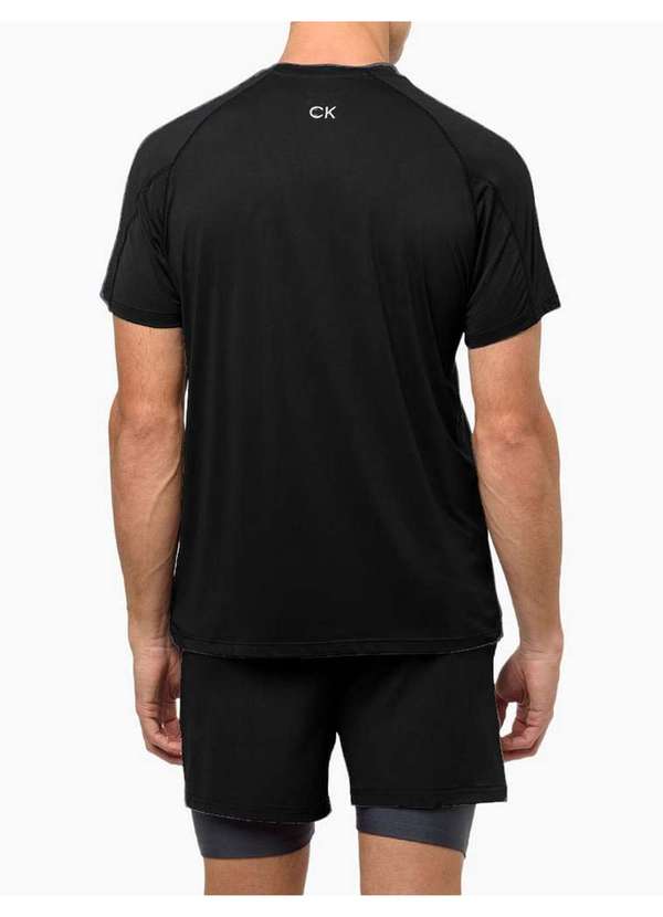 Calvin Klein Jeans - Camiseta Treino Recortes Sport - Preto Preto 3