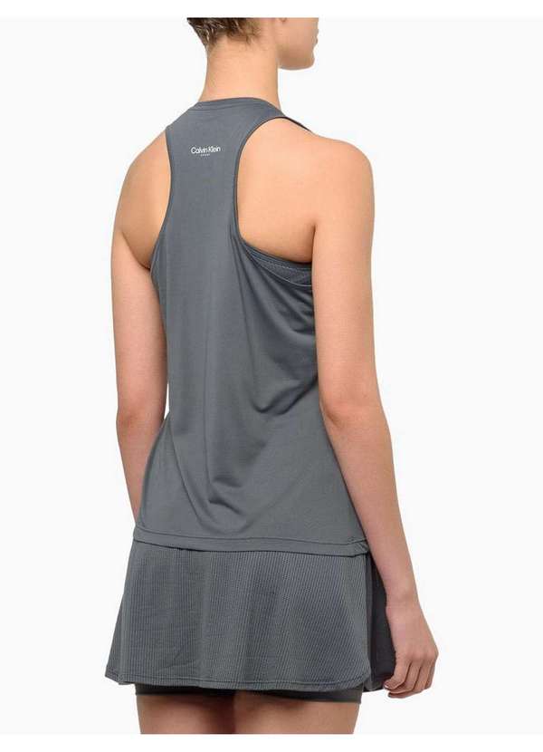 Calvin Klein Jeans - Regata Feminina Texturizada Calvin Klein Sport - Grafite Cinza 2