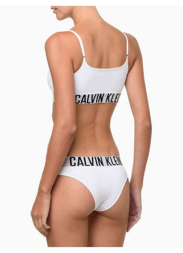 Calvin Klein Jeans - Calcinha Tanga Micro Intense Power Calvin Klein Underwear - Branc Branco 2