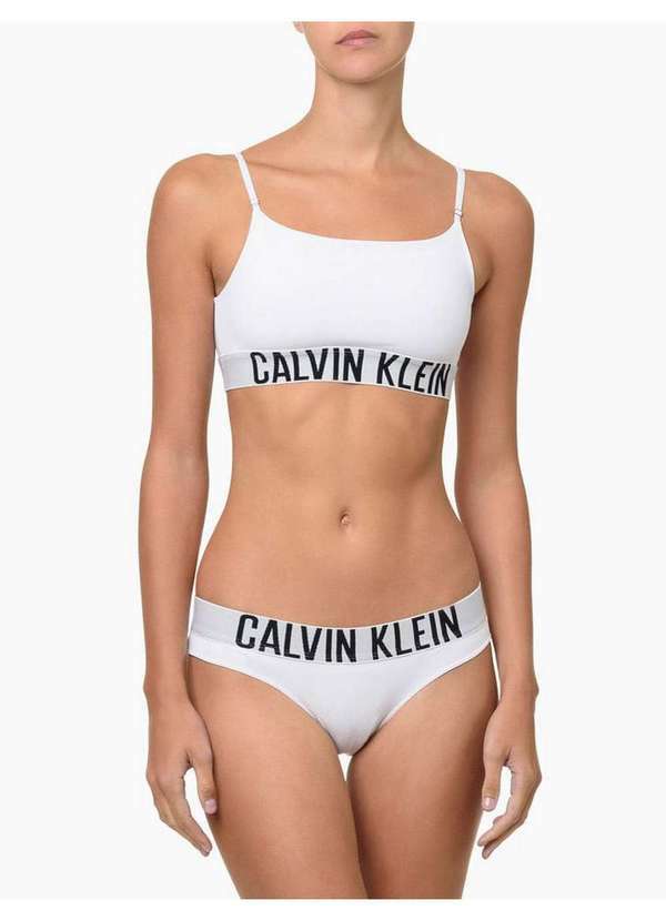 Calvin Klein Jeans - Calcinha Tanga Micro Intense Power Calvin Klein Underwear - Branc Branco 3