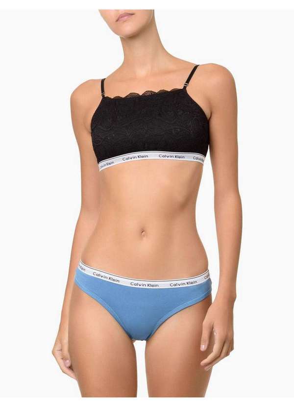 Calvin Klein Underwear - Kit 3 Calcinhas Fio Dental Mini Modern Cotton Calvin Klein Underw Branco