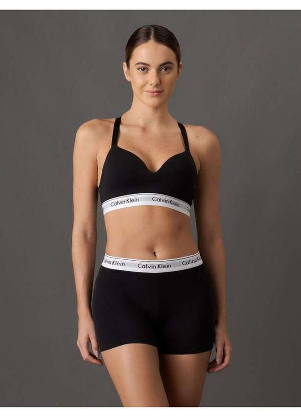 Calvin Klein Jeans - Sutiã Bojo Modern Cotton Calvin Klein Underwear - Preto Preto