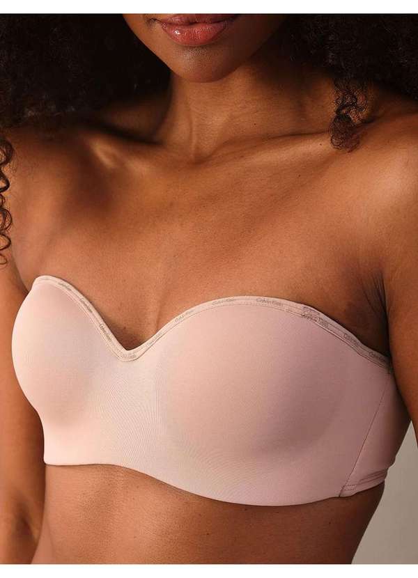 Calvin Klein Jeans - Sutiã Tomara que Caia Soft Micrologo Calvin Klein Underwear - Ski Nude 3