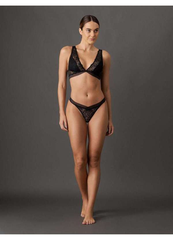 Calvin Klein Jeans - Sutiã Triângulo Black Geo Calvin Klein Underwear - Preto Preto 2