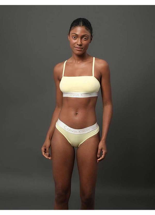 Calvin Klein Jeans - Top Feminino Cotton Reveillon Calvin Klein Underwear - Amarelo Ou Amarelo