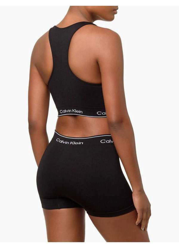 Calvin Klein Jeans - Top Nadador Modern Cotton Seamless Calvin Klein Underwear - Preto Preto