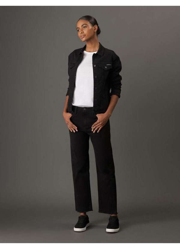 Calvin Klein Jeans - Camiseta Feminina Algodão Egípcio Calvin Klein Jeans - Branco Branco 4