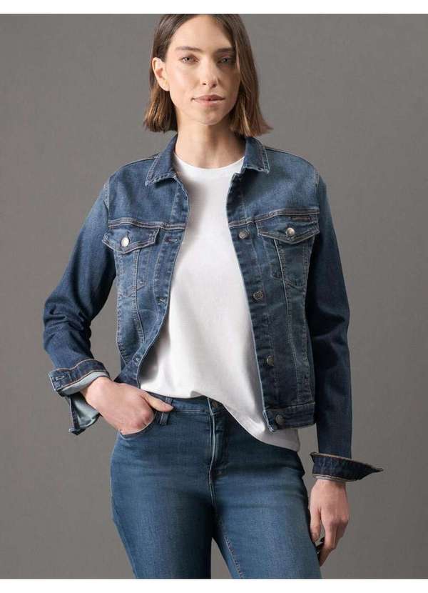 Calvin Klein Jeans - Camiseta Feminina Slim Estampa Mini Calvin Klein Jeans - Branco Branco 5