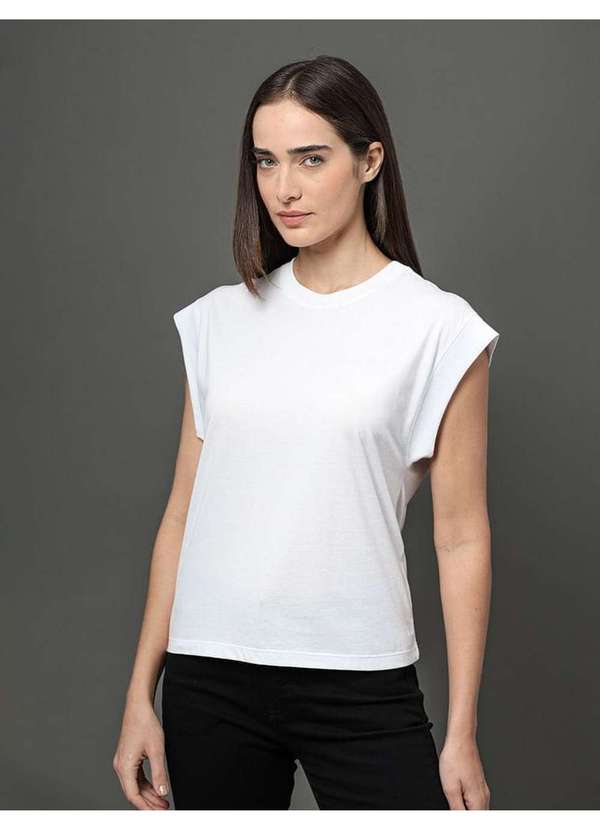 Calvin Klein Jeans - Regata Feminina Algodão Egípcio Calvin Klein - Branco Branco