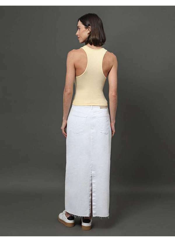 Calvin Klein Jeans - Regata Feminina Nadador Ribana Calvin Klein Jeans - Amarelo Mante Amarelo
