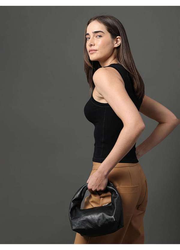 Calvin Klein Jeans - Regata Feminina Ribana Viscose Calvin Klein Jeans - Preto Preto