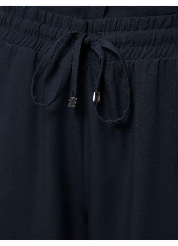 Calvin Klein Jeans - Calça Feminina Cargo Linho Misto Calvin Klein - Marinho Azul